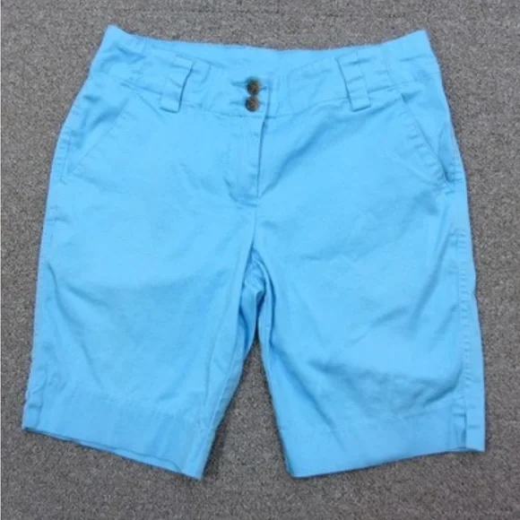 Loudmouth Golf ladies shorts - Powder Blue - Picture 2 of 9